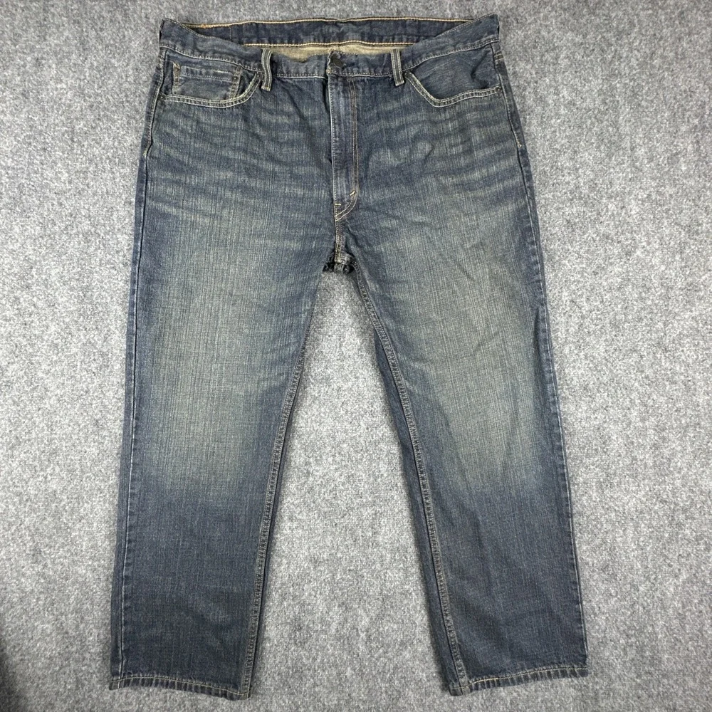 Levis 559 Men's Relaxed Straight Fit Blue Denim Jeans Size 42x30 Deep Blue Denim